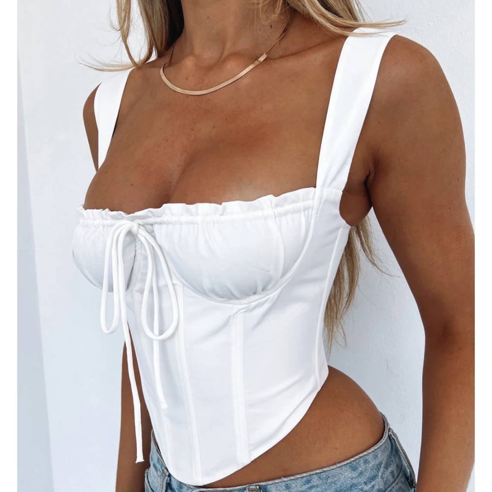 White Fox corset top